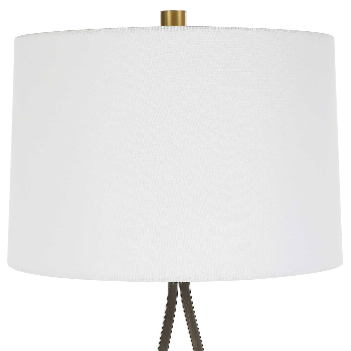 Separate Paths Iron Table Lamp, by Uttermost, 1'4" width x 3' height x 1'4" depth View 6