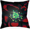 Abstract Floral Accent Pillow, Decorative Pillow by Surya, 18" length x 18" width thumbnail