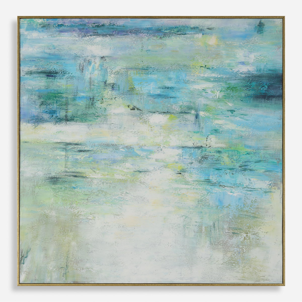 Blissful Hand Painted Abstract Art, by Uttermost, 42.75" width x 42.75" height x 2.25" depth View 1