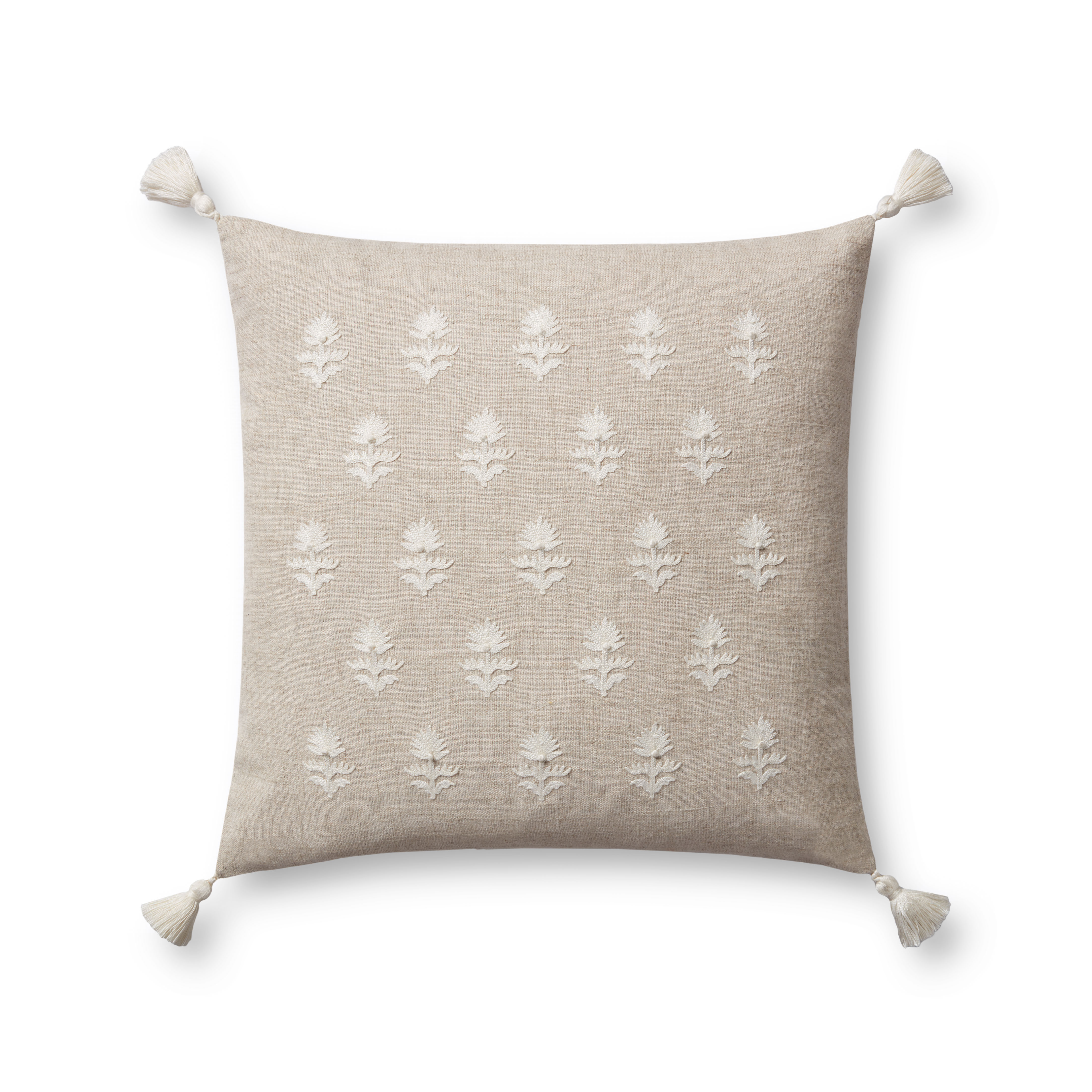 Magnolia Home by Joanna Gaines x Loloi Addison Pillow, Decorative Pillow, 18" length x 18" width