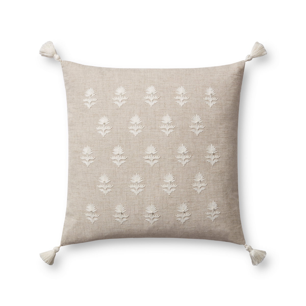 Magnolia Home by Joanna Gaines x Loloi Addison Pillow, Decorative Pillow, 18" length x 18" width