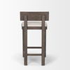 Soren Dark Brown Wood with Oatmeal Fabric Counter Stool thumbnail 4