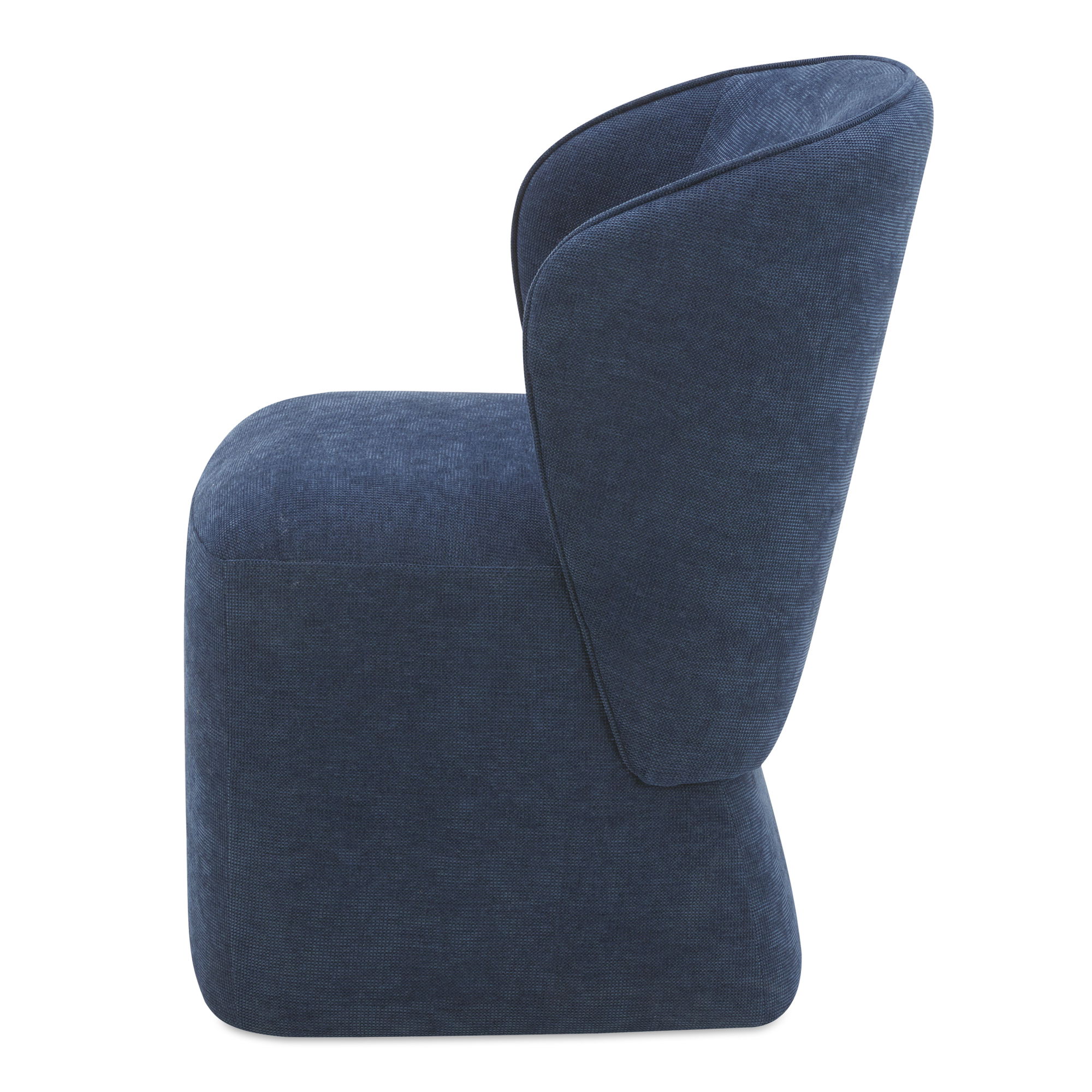 Larson Rolling Dining Chair Navy Blue large image 