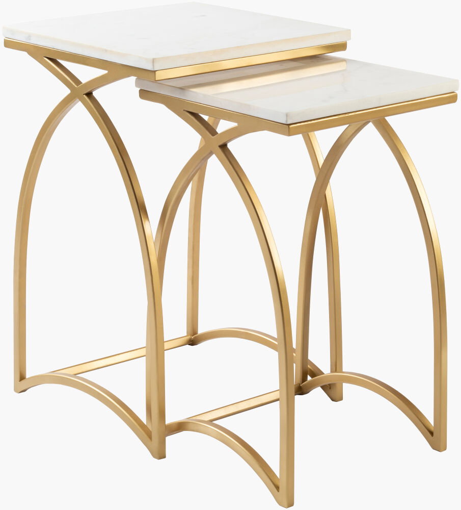 Evana End Table, Side & End Table by Surya, 12" width x 21" height