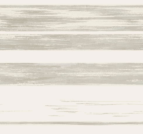 Horizontal Dry Brush White & Grey Wallpaper