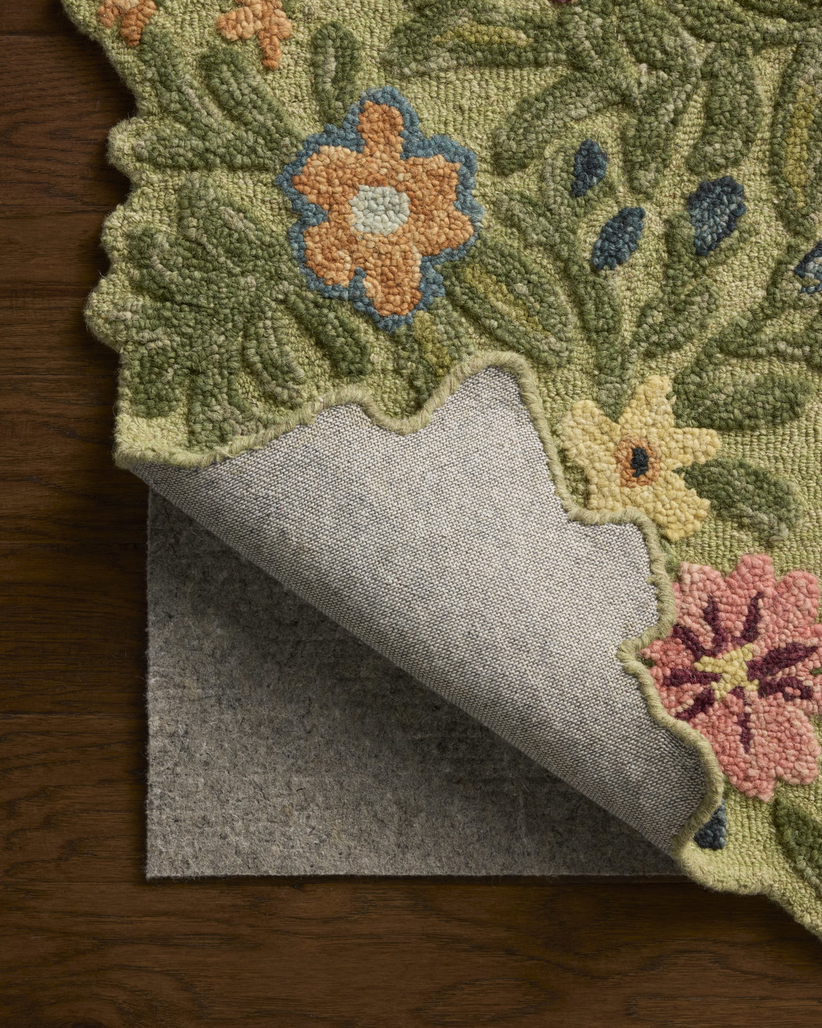 Rifle Paper Co. x Loloi Edith Rug, 1'6" length x 1'6" width View 6