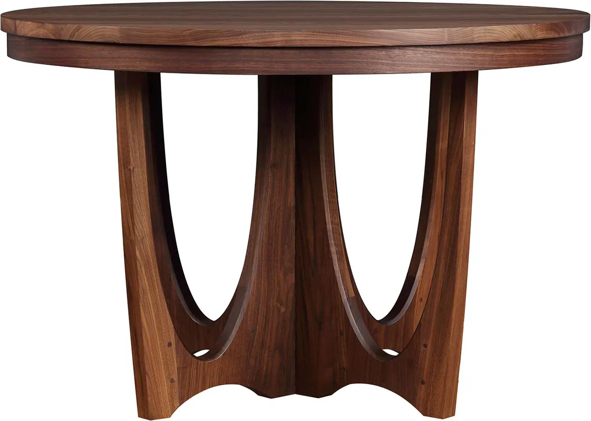 Walnut Grove Round Dining Table, by Stickley, 46" width x 30" height x 46" depth View 4