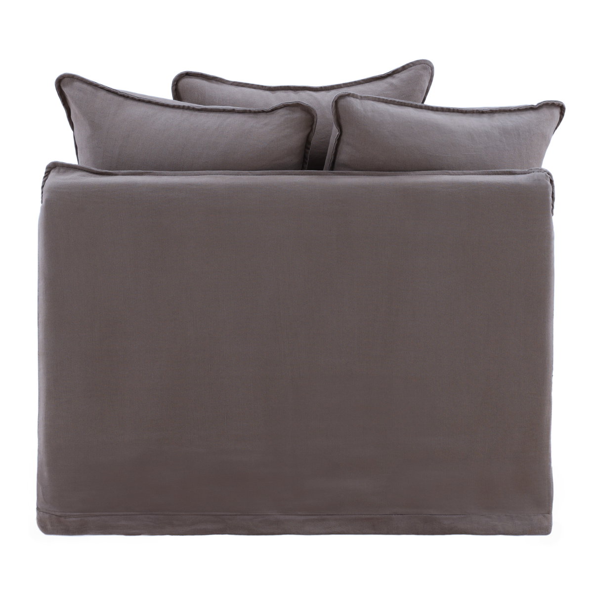 Lexia Sofa Chair Slipcover Stone, Sofas & Sectional by Dovetail, 41.7" width x 29.52" height x 37.8" depth View 4