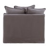 Lexia Sofa Chair Slipcover Stone, Sofas & Sectional by Dovetail, 41.7" width x 29.52" height x 37.8" depth thumbnail 4