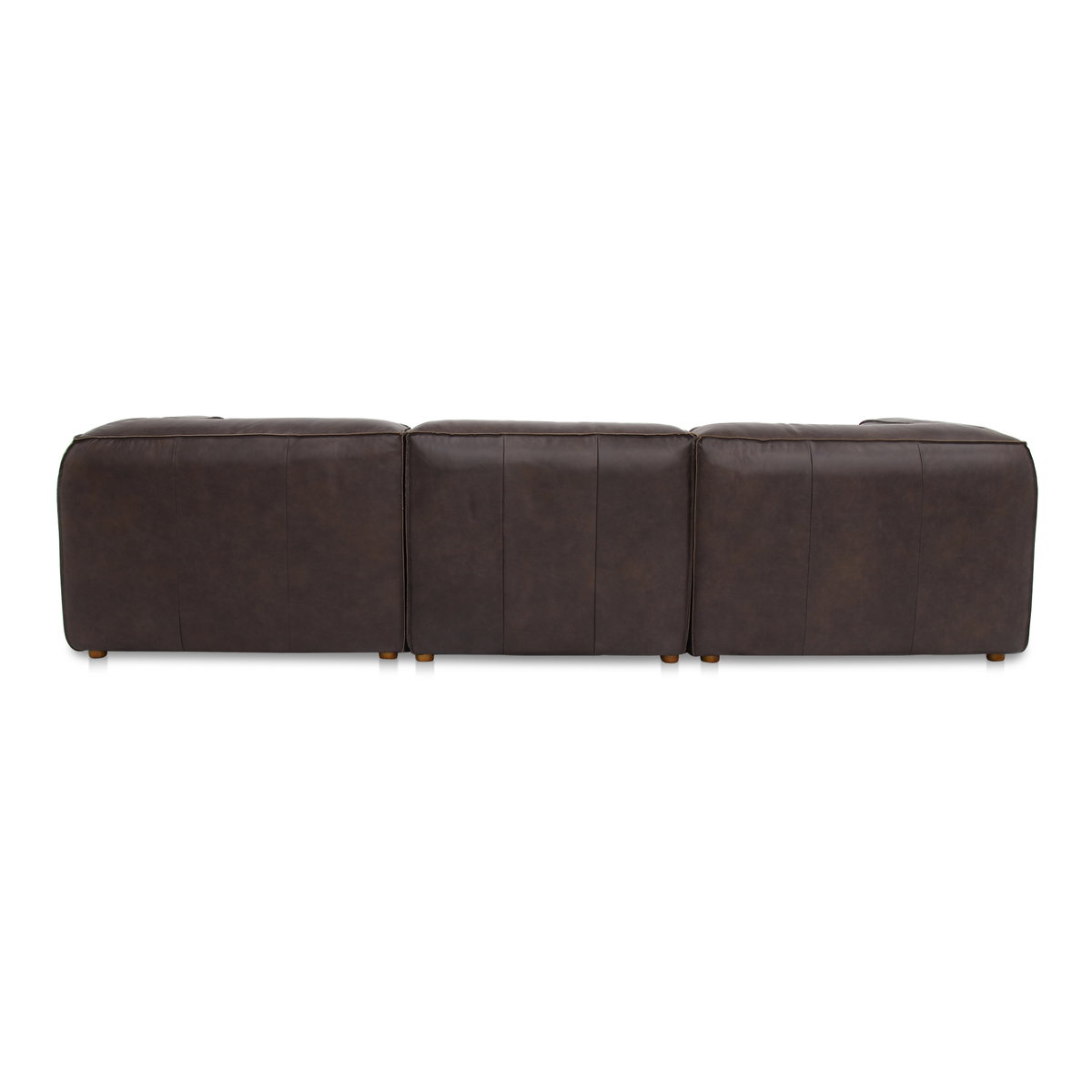 Form Classic L-shaped Modular Sectional Espresso Brown, Sectional Sofa by Moe's Home, 112" width x 26" height x 112" depth View 2