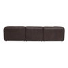 Form Classic L-shaped Modular Sectional Espresso Brown, Sectional Sofa by Moe's Home, 112" width x 26" height x 112" depth thumbnail 2