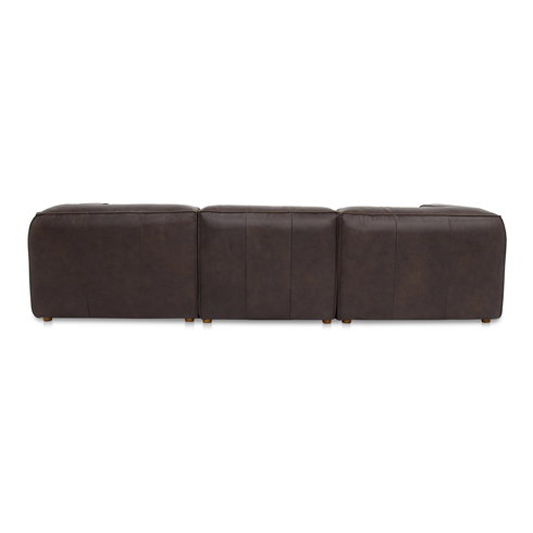 Form Classic L-shaped Modular Sectional Espresso Brown