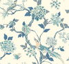 Fanciful Blue & White Wallpaper thumbnail 0
