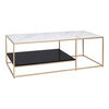 Mies Coffee Table Gold, by Moe's Home, 45" width x 16" height x 22" depth thumbnail 1