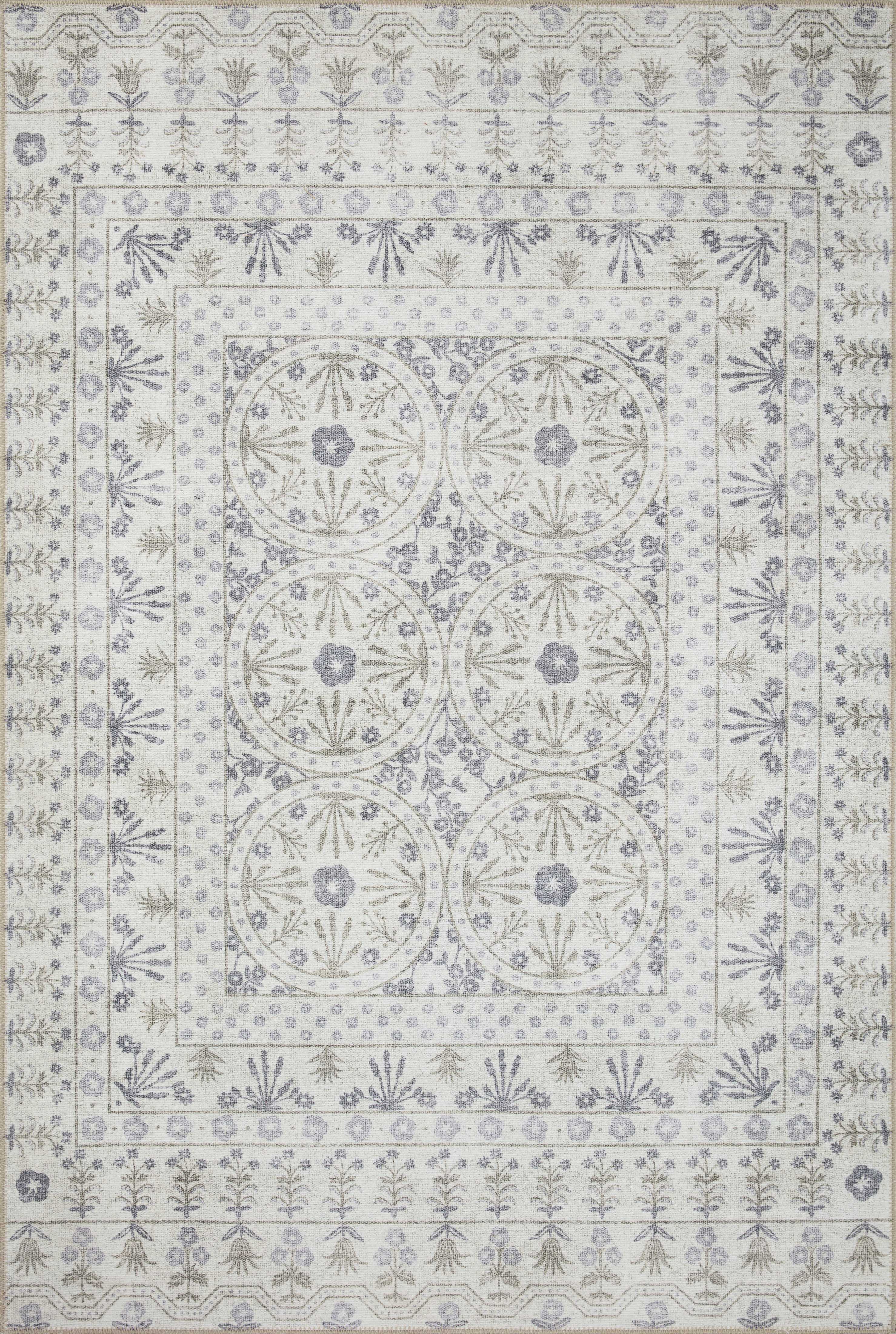 Rifle Paper Co. x Loloi Maison Rug, 3' length x 3' width View 1