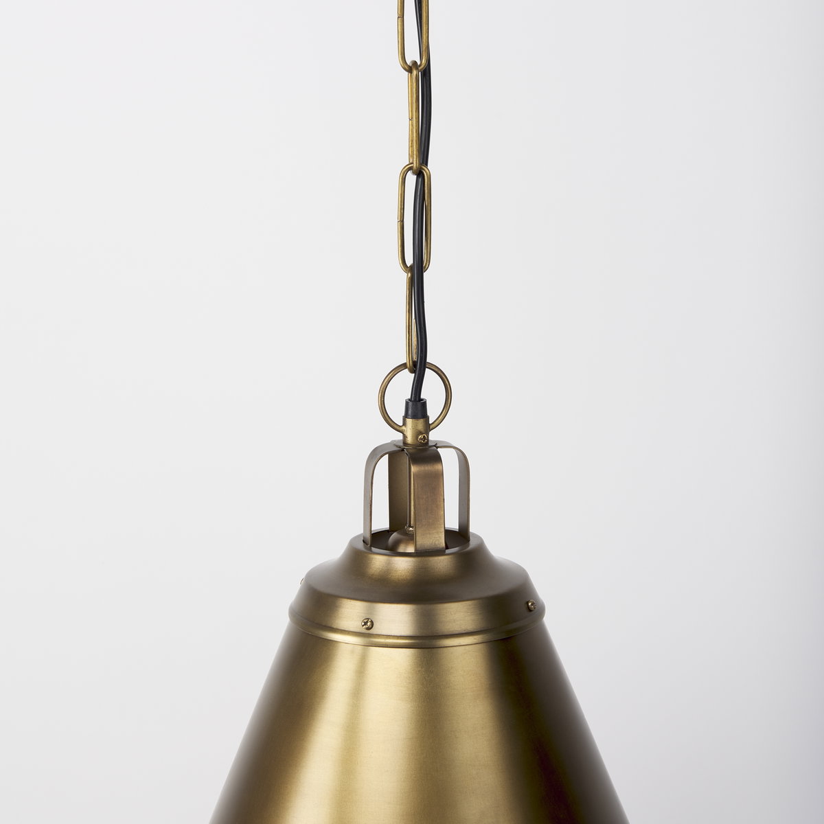 Fenton  Gold with Gold Accents Pendant Light, by Mercana, 18" length x 18" width x 23" height View 6
