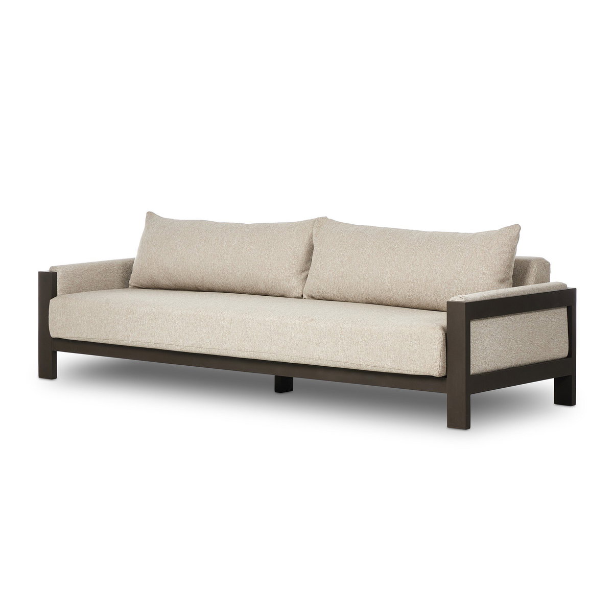 Chapman Outdoor Metal Sofa-106', Outdoor Sofa by Four Hands, 8'10" width x 2'8" height x 3'1" depth View 2