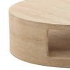 Hilaire Coffee Table Light Natural, by Dovetail, 51" width x 15.25" height x 51" diameter x 51" depth thumbnail 5