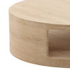 Hilaire Coffee Table Light Natural, by Dovetail, 51" width x 15.25" height x 51" diameter x 51" depth thumbnail 5