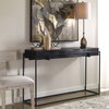 Telone Modern Black Console Table, by Uttermost, 55.12" width x 33.45" height x 14.6" depth thumbnail 2