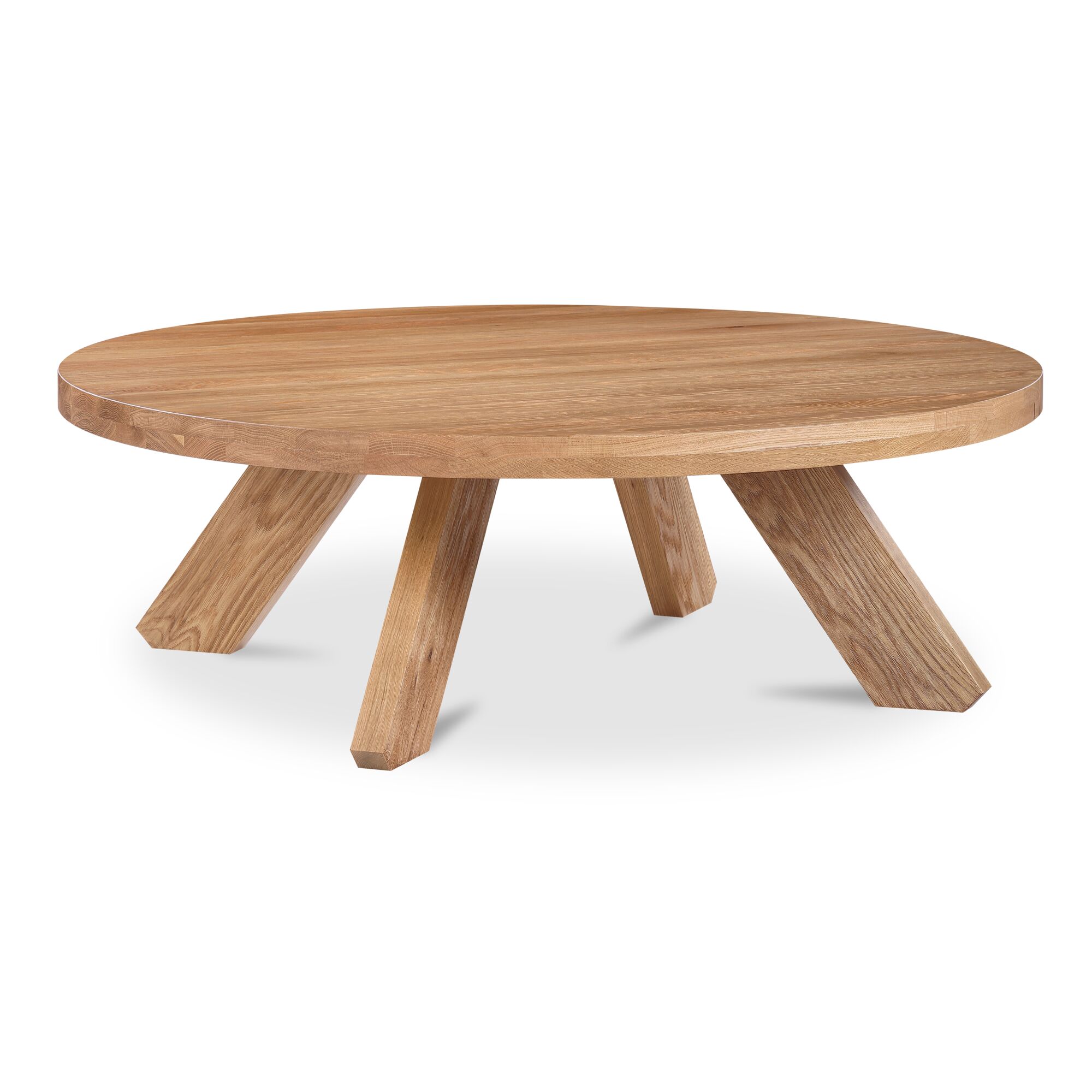 Alden Coffee Table Natural Oak, by Moe's Home, 50" width x 16.5" height x 50" depth View 2