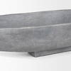 Piero Small Concrete Finished Metal Decorative Bowl, by Mercana, 31.5" length x 5" width x 4" height thumbnail 7