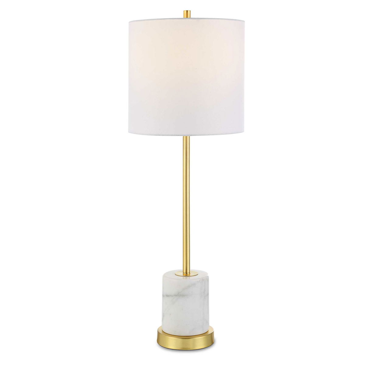 Turret Gold Buffet Lamp, Table Lamp by Uttermost, 10" width x 29.5" height x 10" depth View 1