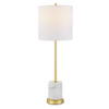 Turret Gold Buffet Lamp, Table Lamp by Uttermost, 10" width x 29.5" height x 10" depth thumbnail 1