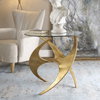 Graciano Glass Side Table, Side & End Table by Uttermost, 28" width x 26.5" height x 28" depth thumbnail 2