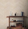 Atelier Herringbone White Wallpaper, by York Wall, 24' length x 3' width x 0.02" depth thumbnail 3