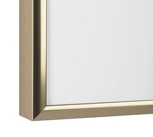 Online Designer Bedroom Thin Metal Gallery Frame, 3" Mat, 11x14 - Matte Black