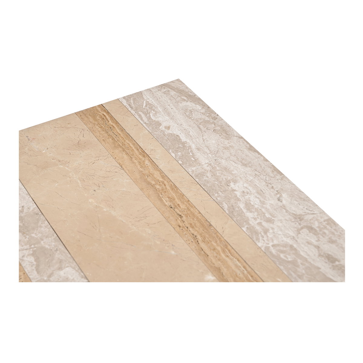 Rosa Accent Table Mixed Marble, Side & End Table by Moe's Home, 20" width x 20" height x 20" depth View 6