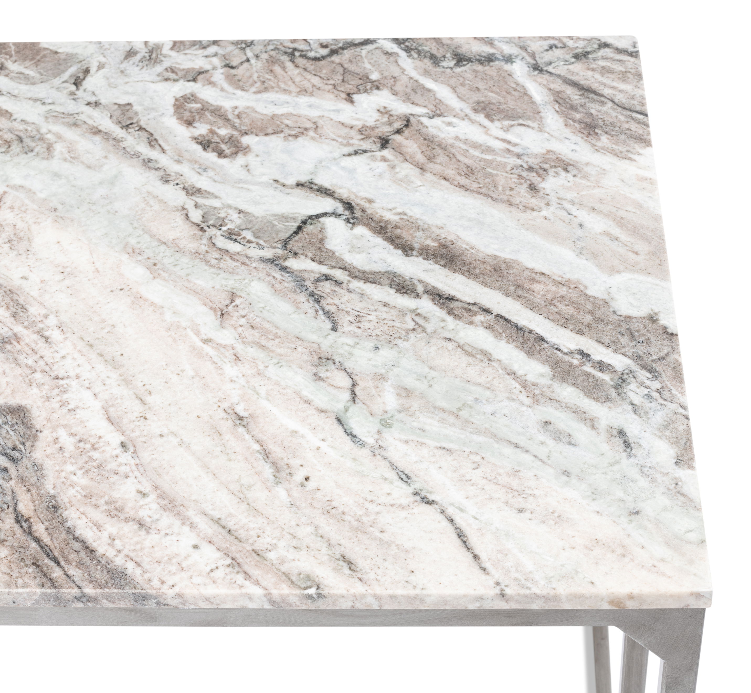 Open Desk With Shelves, Marble Top, by Sarreid, 62" length x 26" width x 29" height View 7