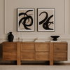 Asha Decorative Bowl Black Terracotta, by Moe's Home, 13" width x 6.5" height x 13" depth thumbnail 5