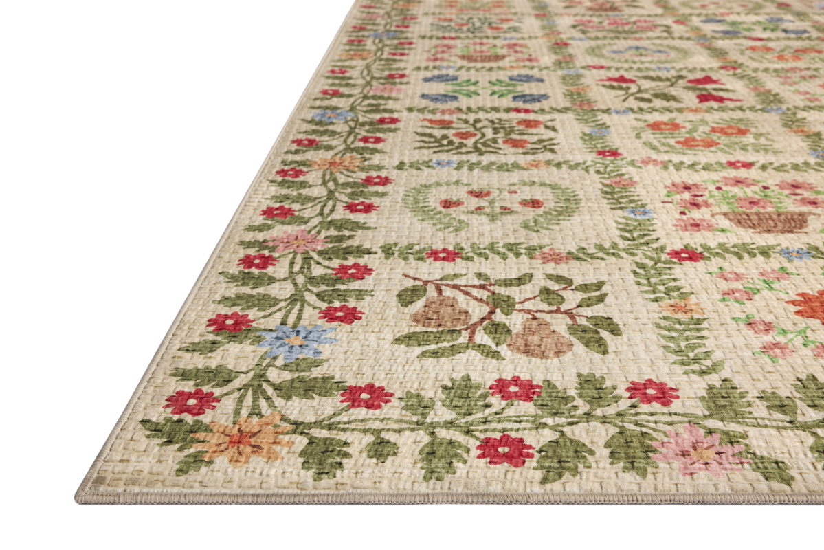 Rifle Paper Co. x Loloi Orchard Rug, 2'6" length x 9'6" width View 5