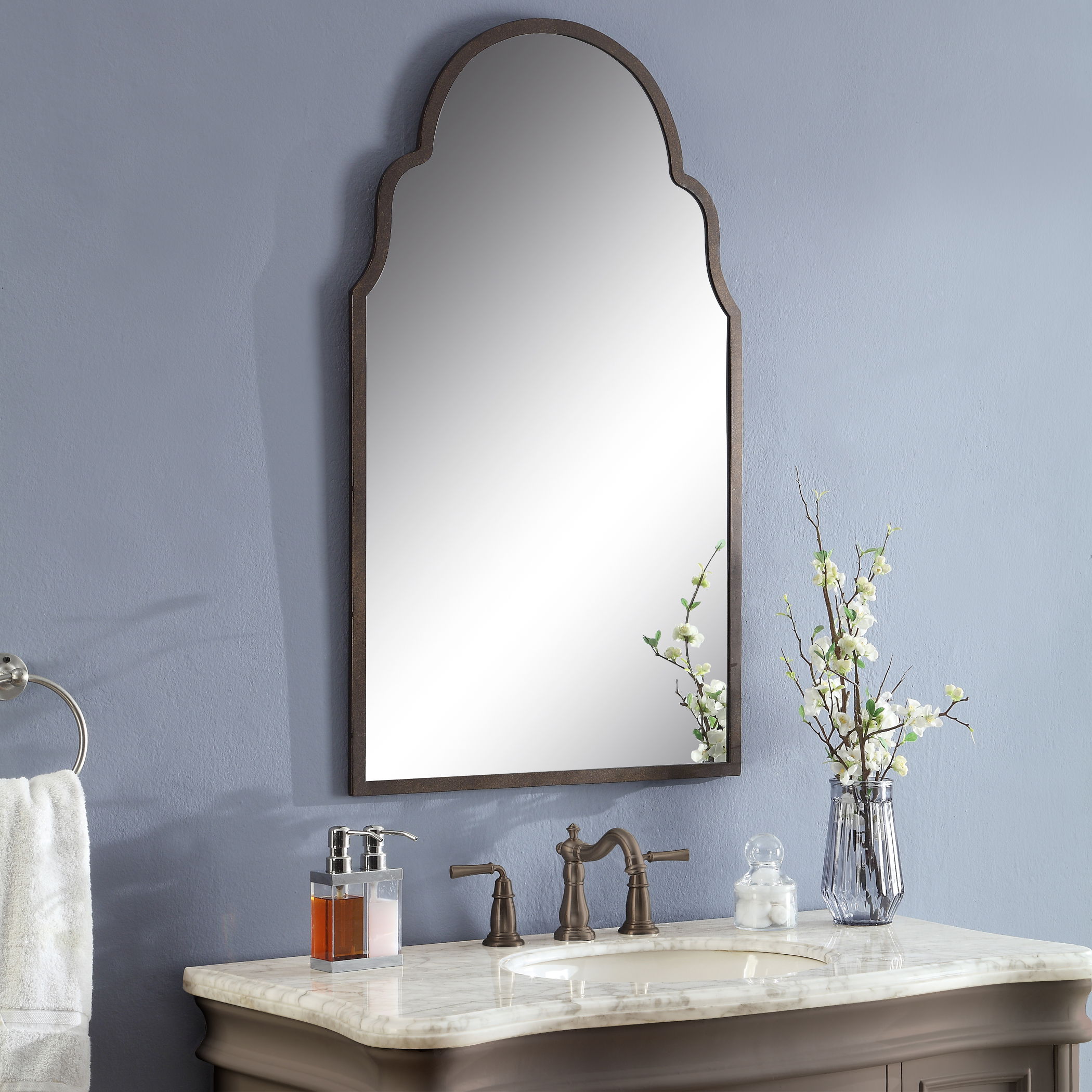 Brayden Arch Metal Mirror large image 