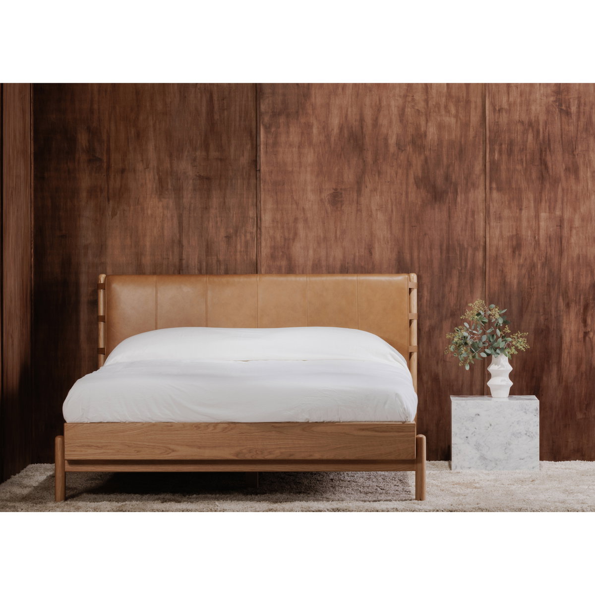 Colby Queen Bed Brown, by Moe's Home, 67" width x 41.34" height x 83" depth View 13