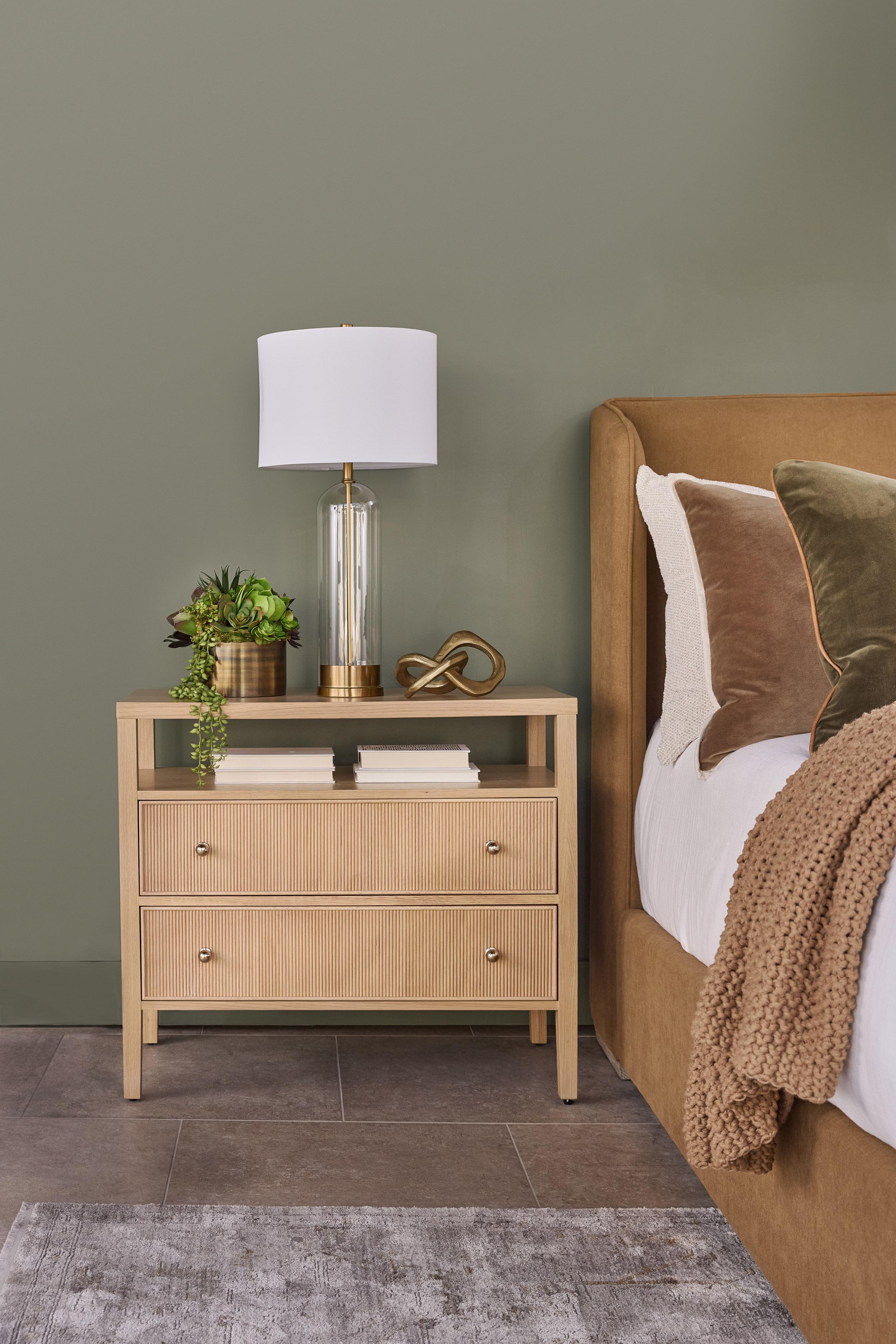 Highland Open Shelf 2-Drawer Nightstand, by Essentials for Living, 34" width x 30" height x 17" depth View 14