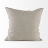 Miriam 18L x 18W Beige and Black Fabric Patterned Decorative Pillow Cover thumbnail 6