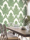 Pineapple Plantation Green & White Wallpaper thumbnail 2