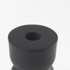 Malta Black Large Metal Candle Holder, Candles & Candle Holder by Mercana, 2.5" length x 2.5" width x 7.5" height thumbnail 7
