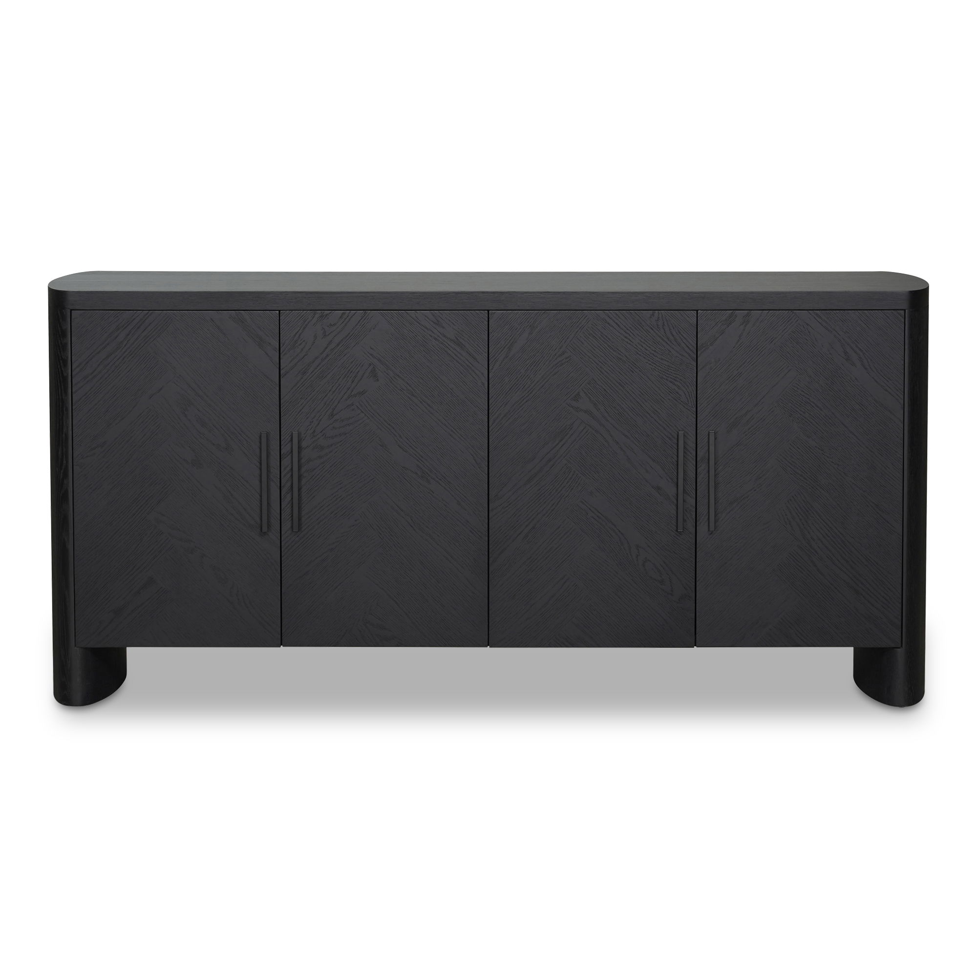 William Sideboard Black, Cabinets & Sideboard by Moe's Home, 70.75" width x 33.5" height x 17.75" depth View 1
