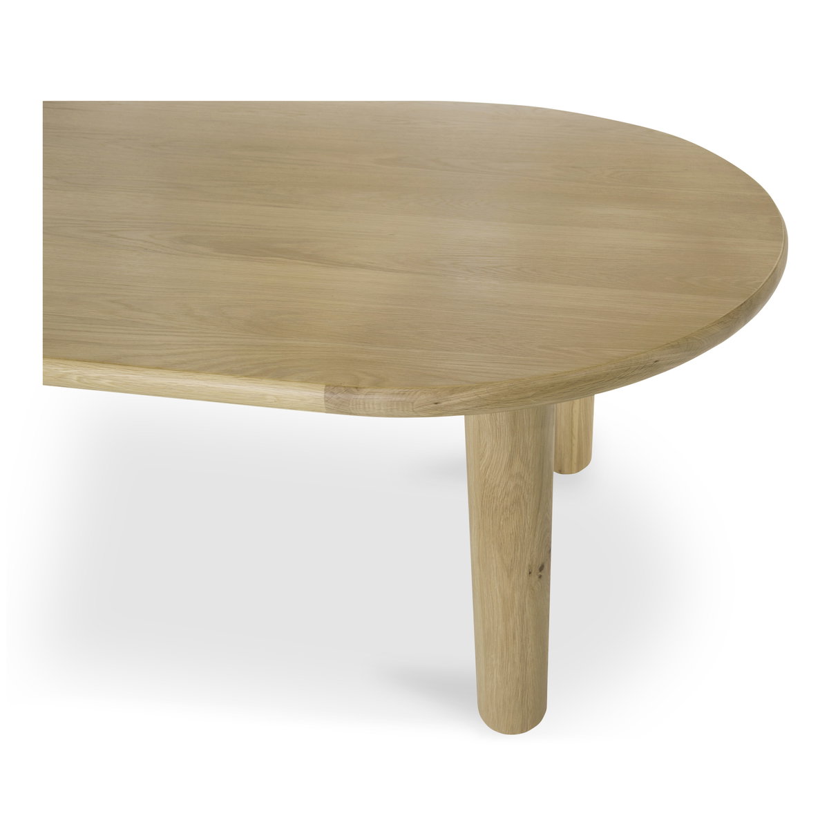 Milo Large Dining Table Oak, by Moe's Home, 96" width x 29.5" height x 42" depth View 6