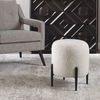 Arles White Shearling Ottoman thumbnail 3