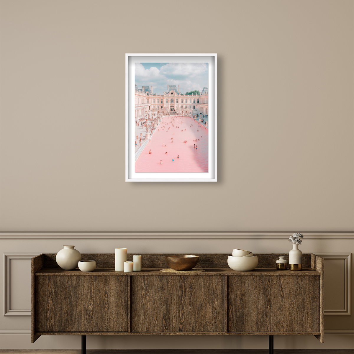 Pink Pool (No Embellishment), Art by Oliver Gal,  24x36 View 3