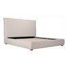 Luzon King Bed Tall Headboard Wheat, by Moe's Home, 85.5" width x 55" height x 88.5" depth thumbnail 4