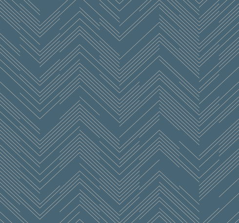 Polished Chevron Blue & Silver Wallpaper