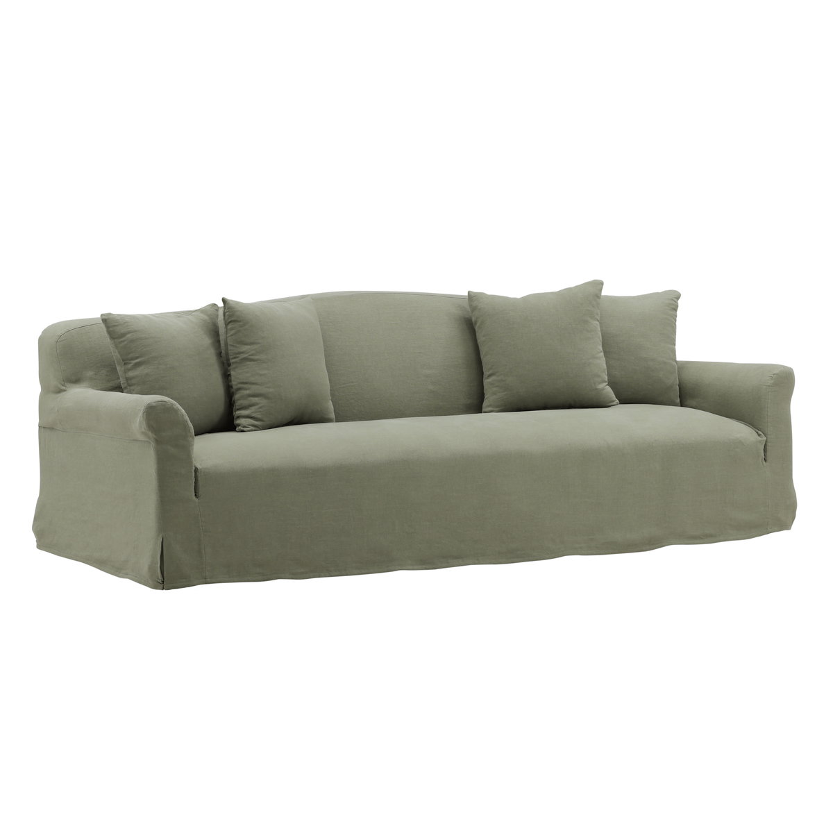 Astrud Sofa Slipcover Forest, Sofas & Sectional by Dovetail, 96" width x 28.35" height x 41.33" depth