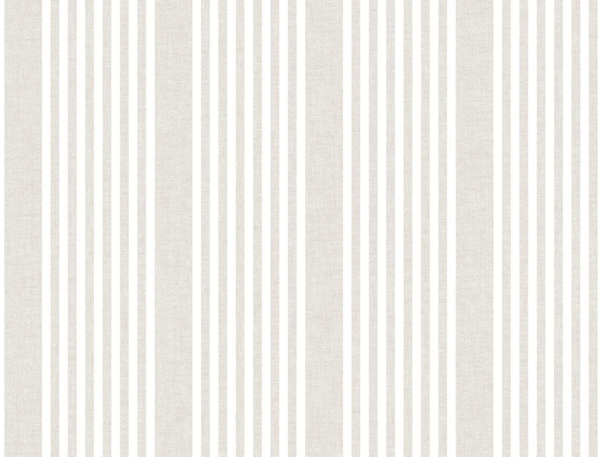 French Linen Stripe Off White Peel & Stick Wallpaper, by York Wall, 20' length x 2'3" width x 0.02" depth