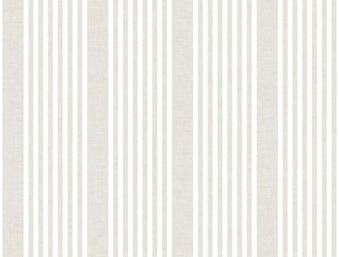 French Linen Stripe Off White Peel & Stick Wallpaper